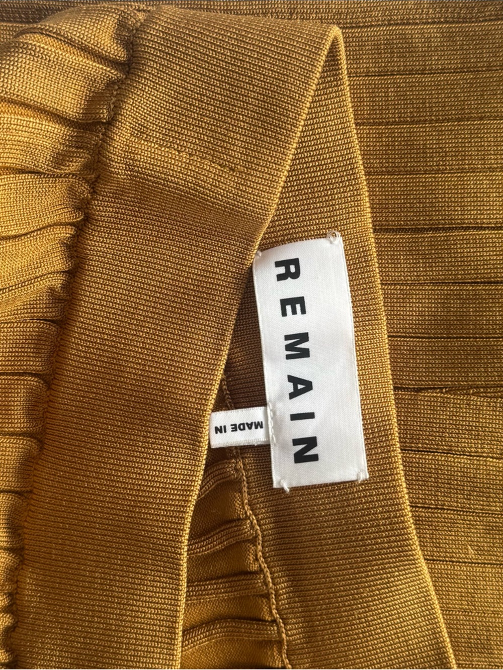 Remain Mustard Ribbed Pants - Picture 2 of 2